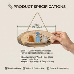 😻💕 Super Cute Sea Glass Cat Wall Hanging ✨🐾