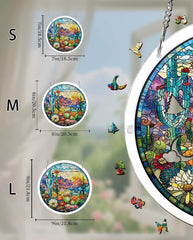 Acrylic Jigsaw Puzzle Suncatcher - Desert Sunrise