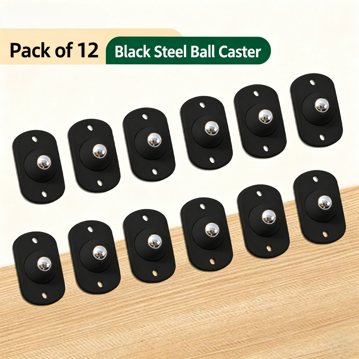 Stick-On 360° Mini Caster Wheels（12Pcs） - image 6