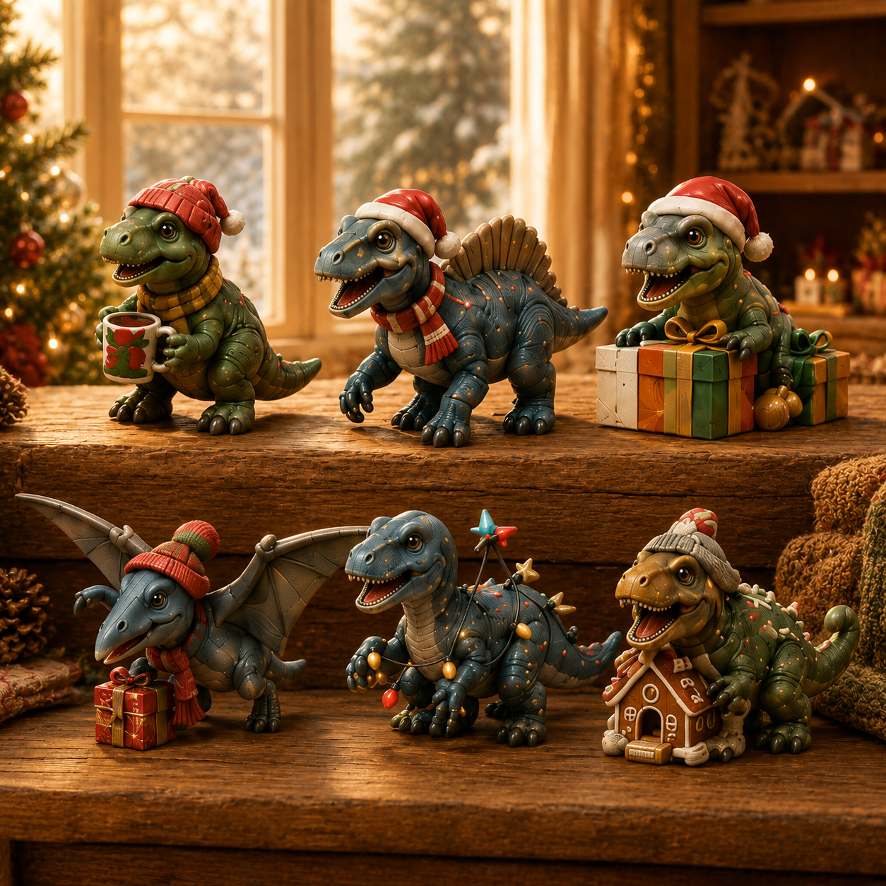 24 Days of Dinosaurs Christmas Countdown Calendar – 24 Unique Collectible Dinosaur Figurines