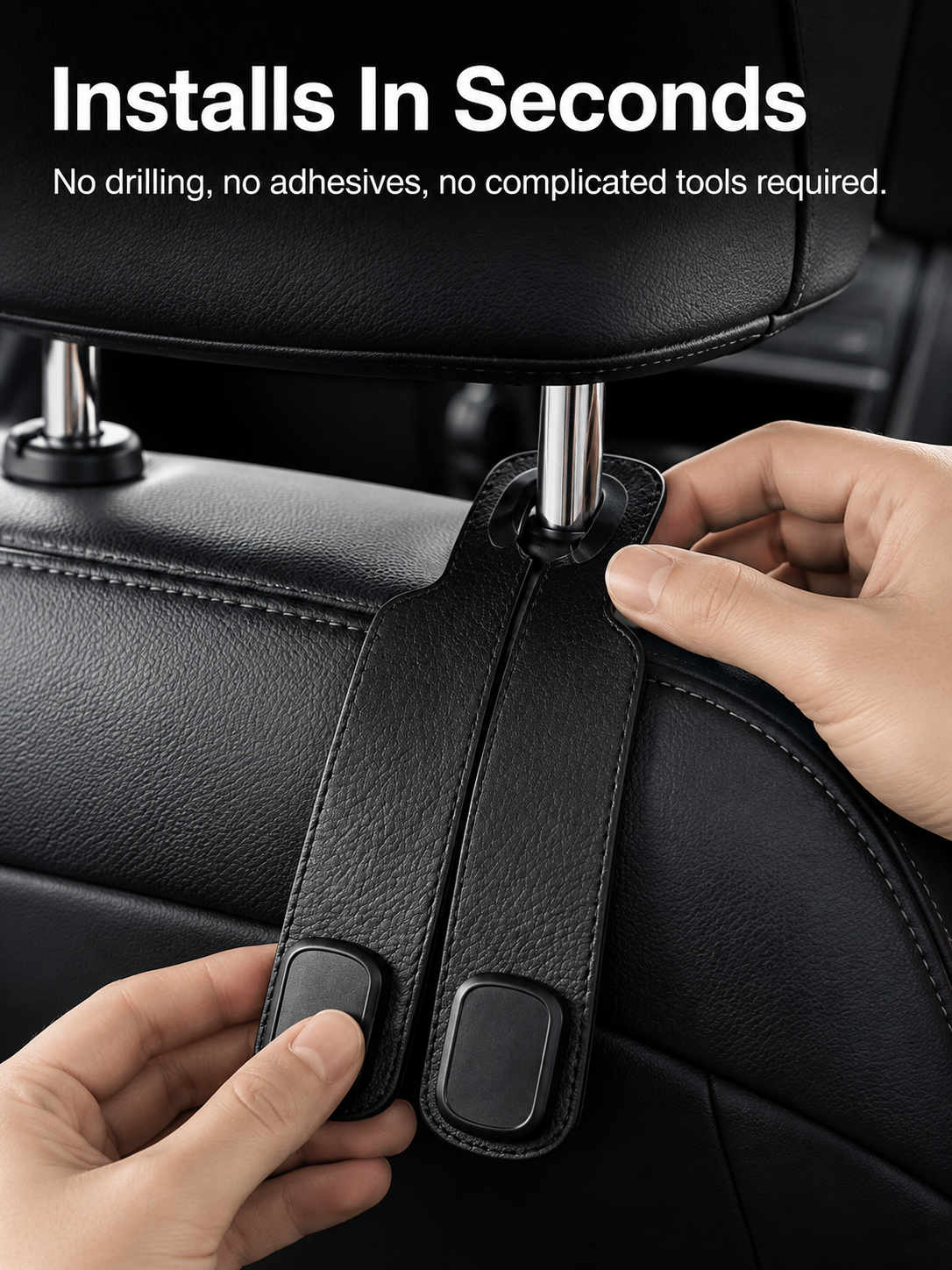 🚗2-in-1 Car Headrest Hook &amp; Phone Holder - image 6