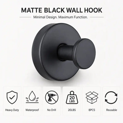 2 Pcs No Drilling Suction Cup Hooks with Replaceable Core 🪝