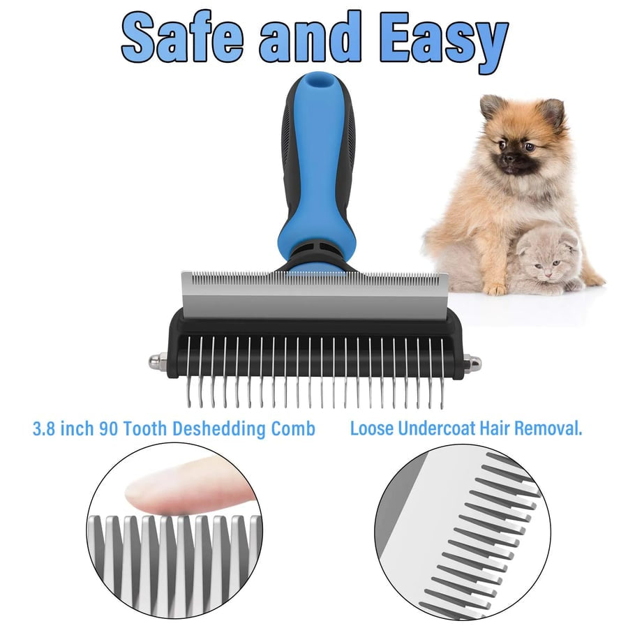 🐾 Professional Deshedding Tool for Dogs & Cats – Gentle, Efficient & Fur-Free Home ✨💖 - image 2