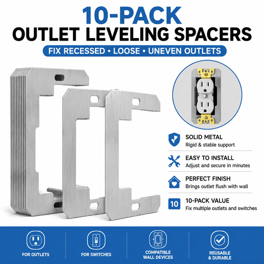 🛠 Outlet Repair Spacers – Easy Fix for Loose, Crooked & Recessed Outlets - image 1