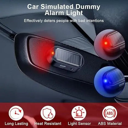 2PCS Solar Powered Fake Car Alarm Light, Auto Light Sensor LED Simulated Security Warning Light🚨 - image 9