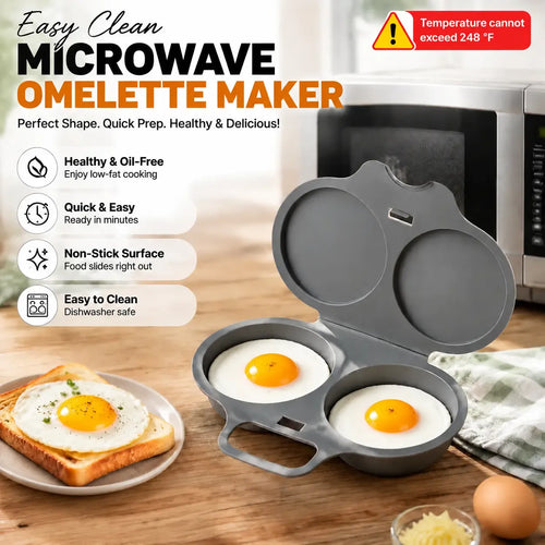 🍳 Microwave Egg Poacher 🥚💛 Quick Easy Convenient Egg Cooker with Lid & Handle for Perfect Breakfasts - image 1