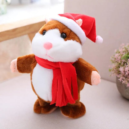 🐹 Talking Hamster Plush – repeats whatever you say, auto head-shaking, hilarious fun for kids & adults 🎁