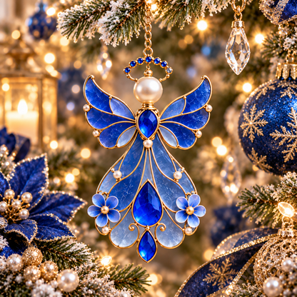 12-Month Birthstone Angel Ornament Collection – Stained Glass Christmas Tree Decorations & Meaningful Keepsake Gifts