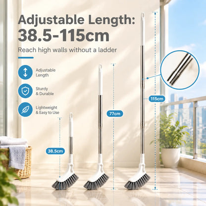 Adjustable Length Stainless Steel Telescopic Long Handle Crevice Cleaning Brush 🧹 - image 10