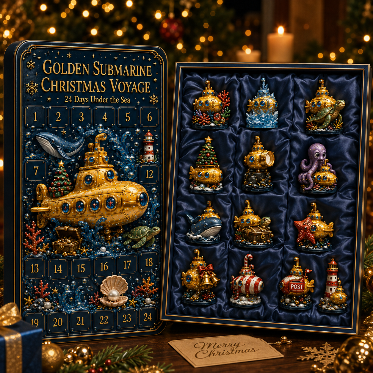 2026 Golden Submarine Christmas Advent Calendar