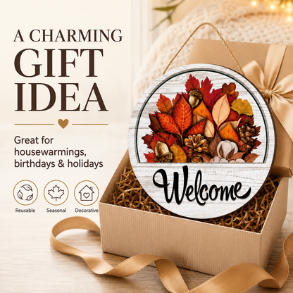 🌟 16-in-1 Interchangeable Seasonal Welcome Sign for Front Door 🚪 Porch Decor & Holiday Home Decorations 🌿 - image 3