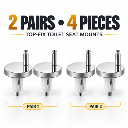 🔩 2-Pack Top-Fix Toilet Seat Hinge Bolts – Adjustable Anti-Wobble Replacement Kit - image 7