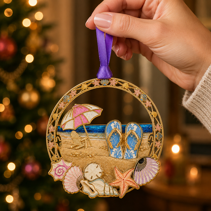 🔥LAST DAY 50% OFF✨Beach vacation style Christmas tree ornament