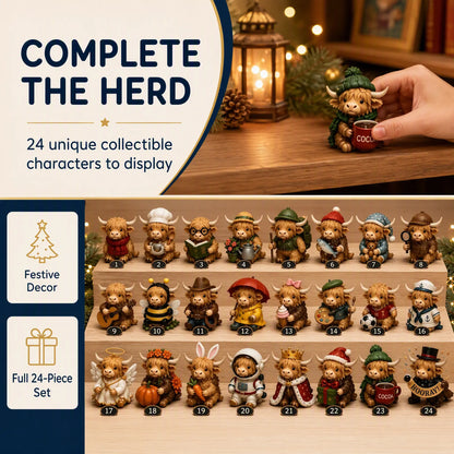 24-Day Highland Cow Advent Calendar - Christmas Countdown Gift Box 🐄🎁 - image 7