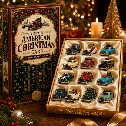 ✨24-Day Christmas Countdown Advent Calendar – Christmas Car Model Ornament