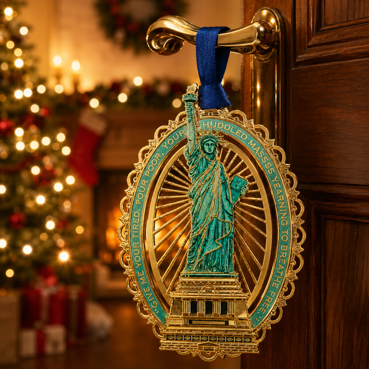 LAST DAY 50% OFF🔥250th Anniversary Statue of Liberty Christmas Tree Ornament