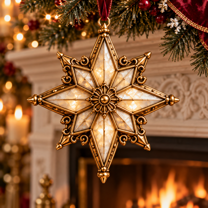 2026 Vintage Christmas Ornament Set – 5 Elegant Designs in Burgundy & Gold