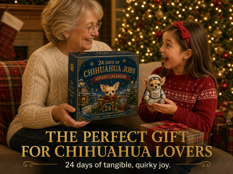 Chihuahua Jobs Advent Calendar gift for Chihuahua lovers