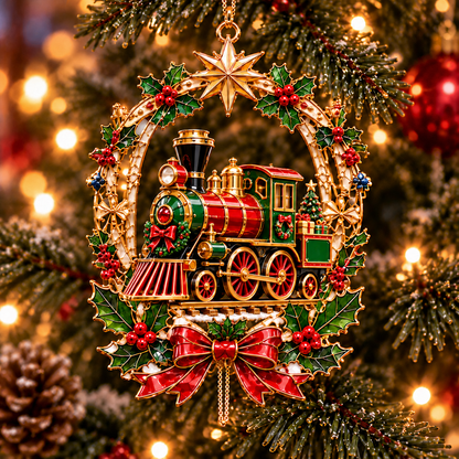 Vintage Christmas Storybook Wreath Ornaments – 6-Piece Festive Keepsake Collection | Christmas Tree Decorations & Heartwarming Holiday Gifts