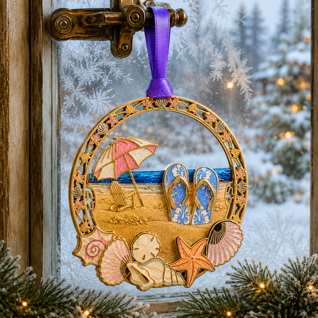🔥LAST DAY 50% OFF✨Beach vacation style Christmas tree ornament