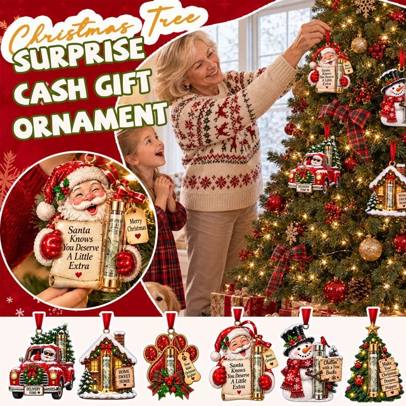 🎁 Surprise Red Envelope Christmas Tree Ornament | Turn Cash Gifts Into Magical Christmas Memories - image 1