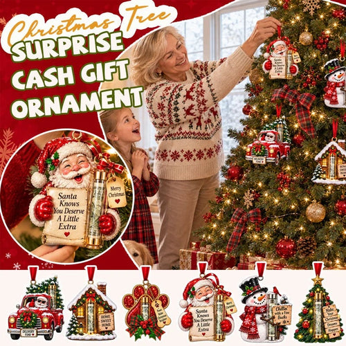 🎁 Surprise Red Envelope Christmas Tree Ornament | Turn Cash Gifts Into Magical Christmas Memories - image 1