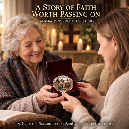 Two Sides, One Promise – Crucifixion & Resurrection Commemorative Coin, Christian Faith Keepsake Celebrating Sacrifice, Hope & the Risen Christ
