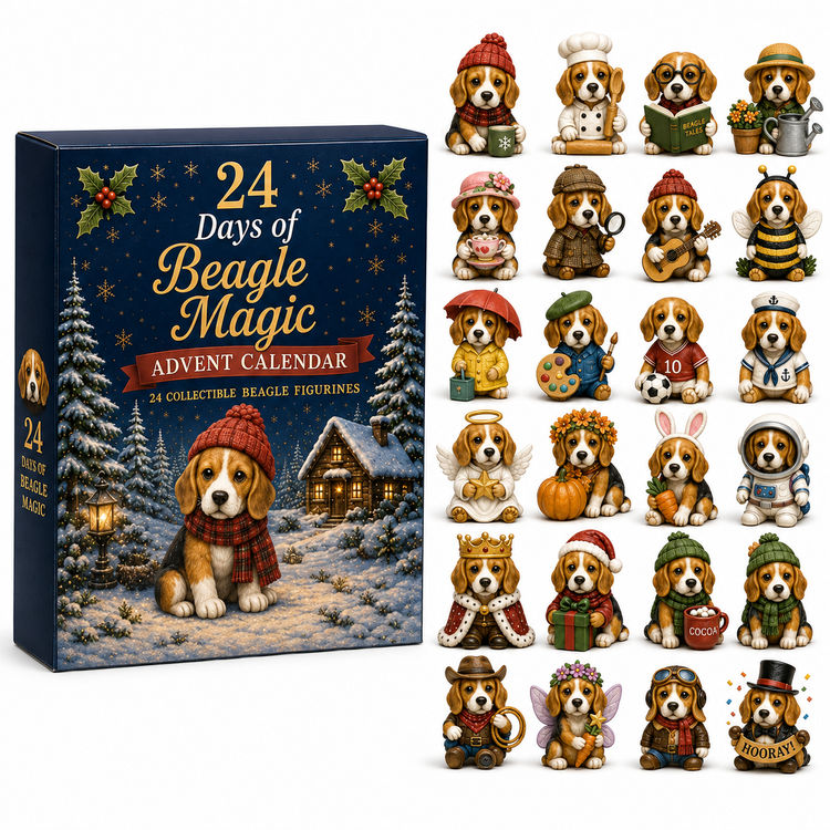 Beagle Magic Advent Calendar 2026 with 24 collectible Beagle miniatures