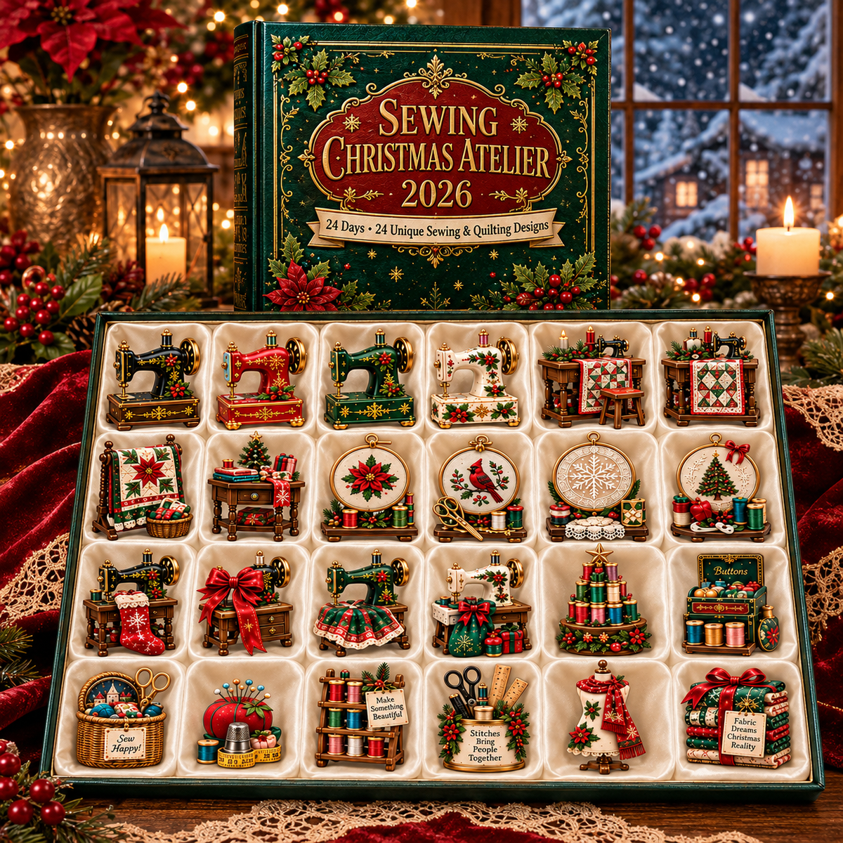 Sewing Christmas Atelier 2026 countdown collection