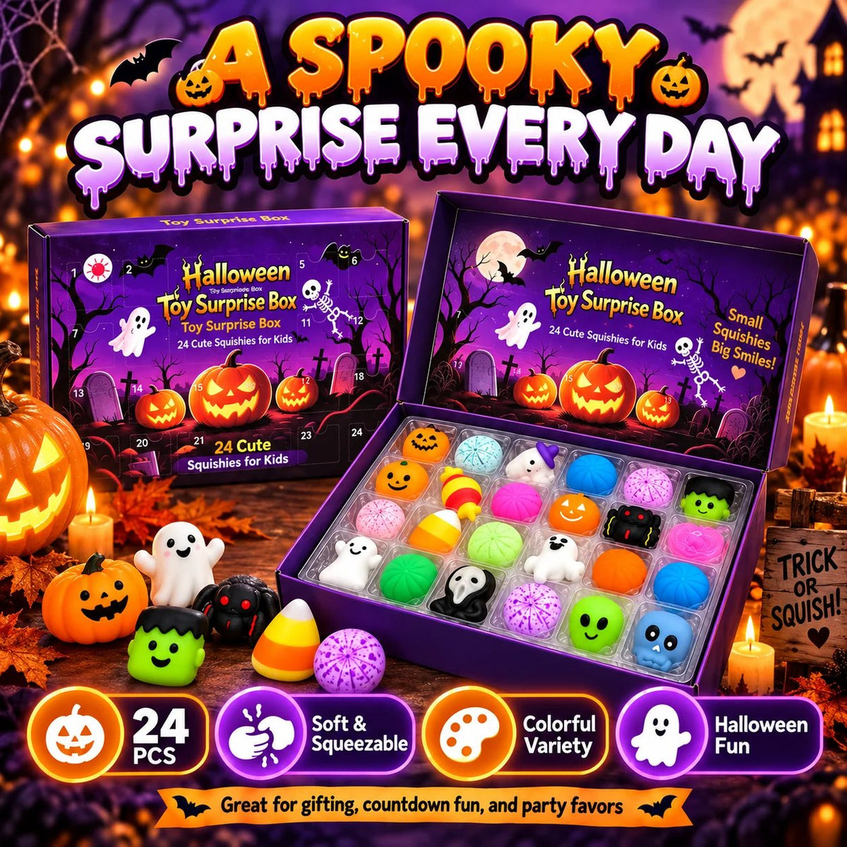 Hot sales🔥24-Piece Halloween Squishy Surprise Box - image 8