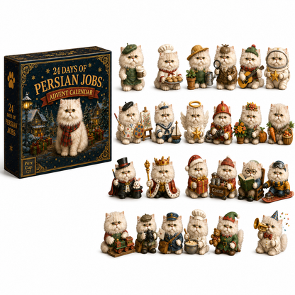 24 Days of Persian Jobs – 24 Unique Collectible Cat Figurines