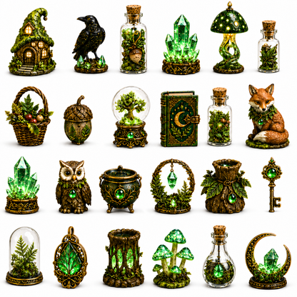 24 Days of Forest Magic – Witchy Crystal Miniature Countdown Calendar 2026