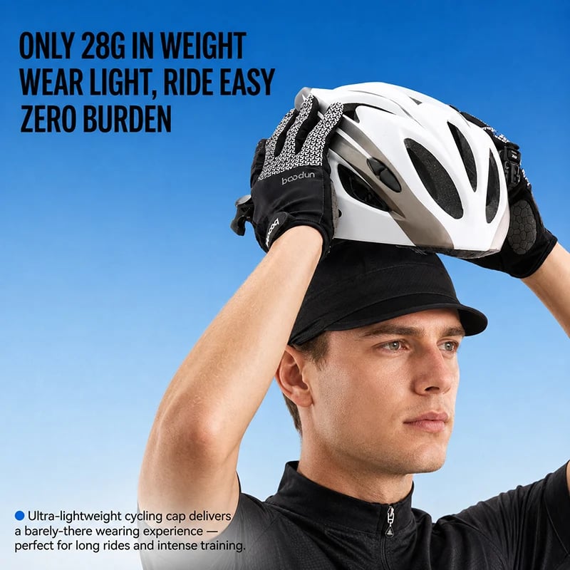 🔥HOT SALE🔥💯Quick-Dry Breathable Helmet Liner Sun Visor Skull Cycling Cap - image 2