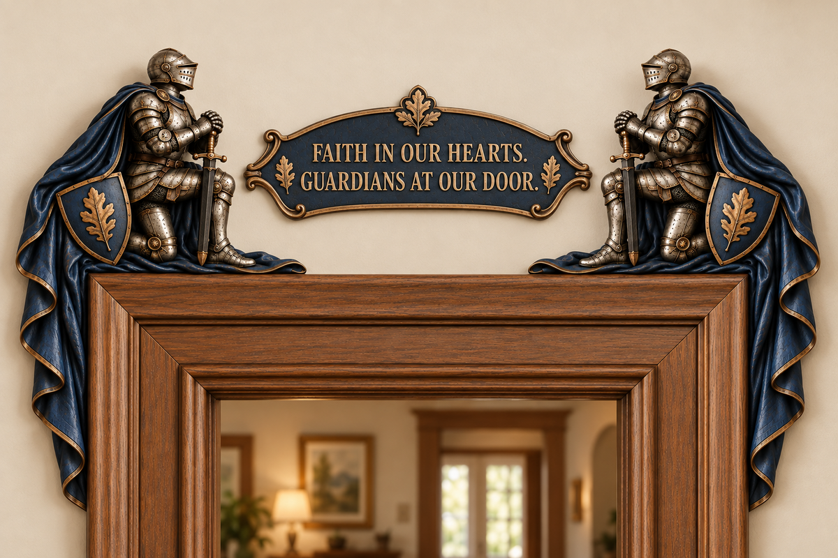 "Guardians at Our Door" – Epic Medieval Knight Door Frame Decor Set 🛡️🏰 - image 2