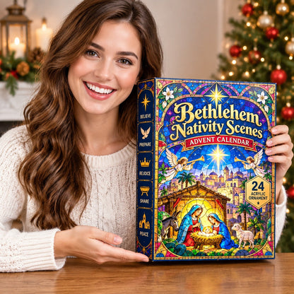 🔥 Bethlehem Nativity Scenes Advent Calendar 2026 - 24-Day Festive Countdown, Acrylic Charms Blind Box