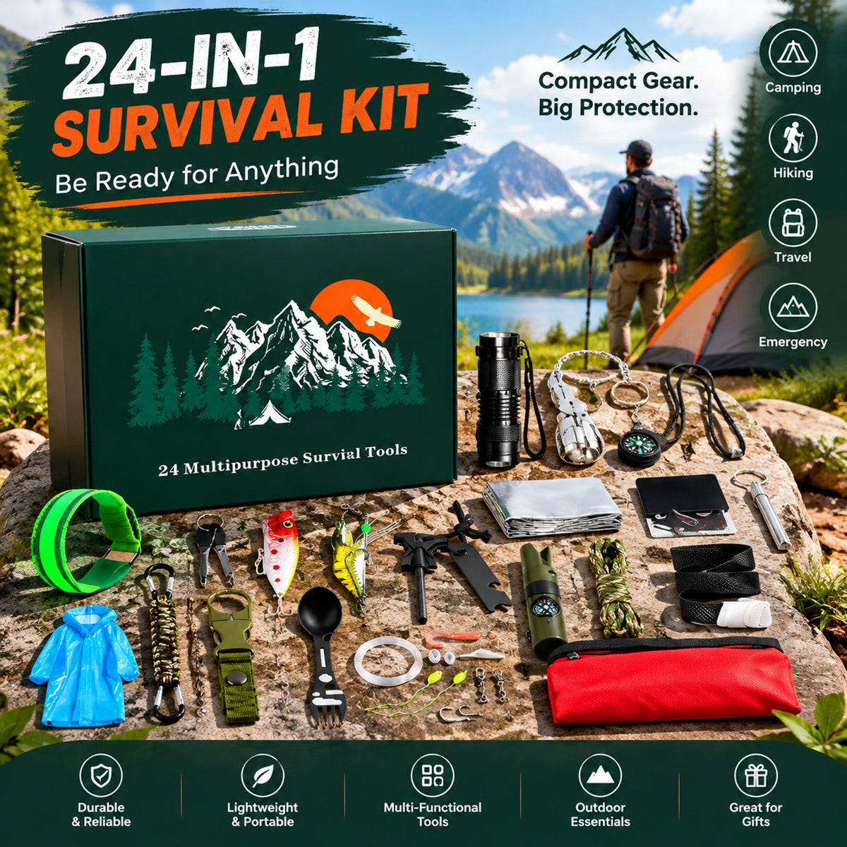 Survival Kit Advent Calendar: 24 Real Tools, 1 Complete Kit by Christmas