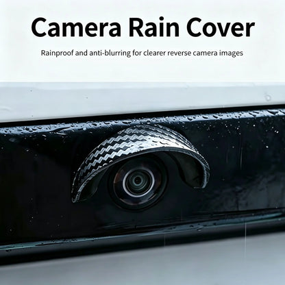 2PCS Car Reverse Camera Rain Cover, Anti‑Fog Waterproof Protection Hood, Carbon Fiber Texture🛡️ - image 6