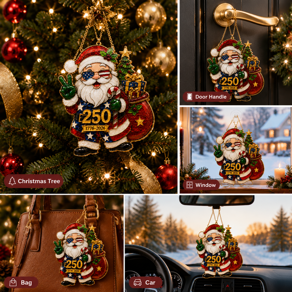 🔥Santa Claus Christmas tree ornament
