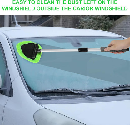 💥 💥 🔥 Windshield Cleaning Tool, Microfiber Car Window Cleaner with 4 Reusable and Washable Microfiber Pads and Extendable Handle - image 4