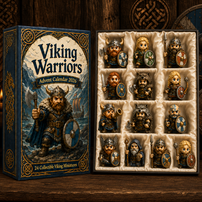 Viking Warriors Advent Calendar 2026 – 24 Collectible Norse Warrior Miniatures