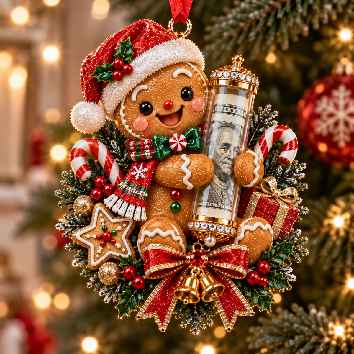 Christmas Money Surprise Ornament, Fun Christmas Tree Gift for Kids & Family - image 2