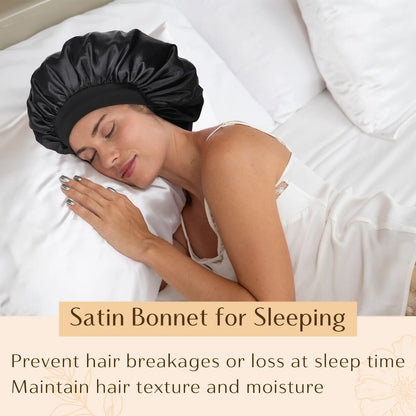 Bonnet for Men Hair Bonnet for Sleeping Double Layer Satin Bonnets 😴 - image 1
