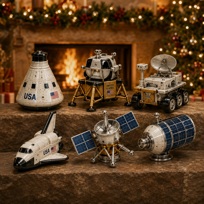 High-quality miniature model✨ Space Exploration Vehicles Advent Calendar 2026 - 24-Day Festive Countdown, Acrylic Charms Blind Box