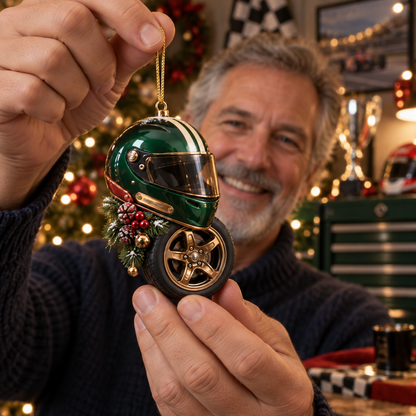 2026 Racing Helmet & Tire Christmas Ornaments – 9 Unique Designs for Motorsport Fans
