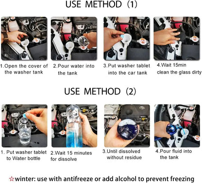 50PCS Car Windshield Washer Fluid Concentrate Tablets, Windshield Wiper Fluid 🚗💧 - image 8
