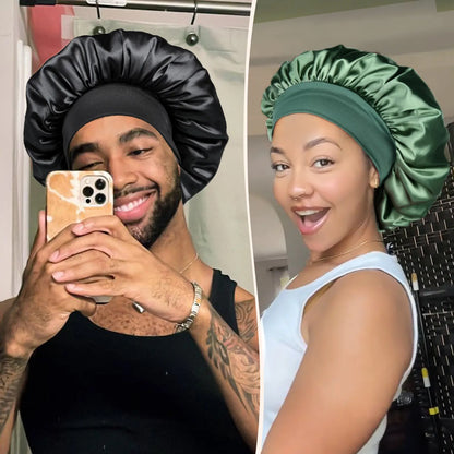 Bonnet for Men Hair Bonnet for Sleeping Double Layer Satin Bonnets 😴 - image 9