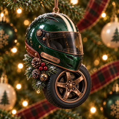 2026 Racing Helmet & Tire Christmas Ornaments – 9 Unique Designs for Motorsport Fans