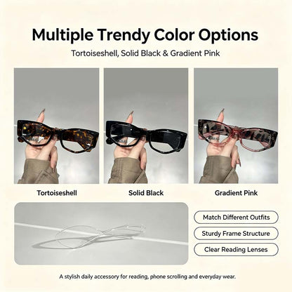 Women's Reading Glasses Anti-Blue Light Full Frame Square🕶️ - image 8