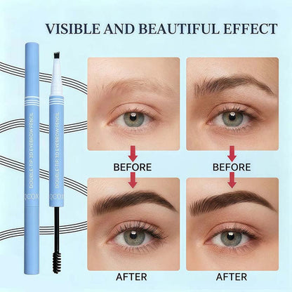 2-in-1 Waterproof Micro-Fork Eyebrow Pen-Tinted Gel Cosmetic🖌️ - image 3