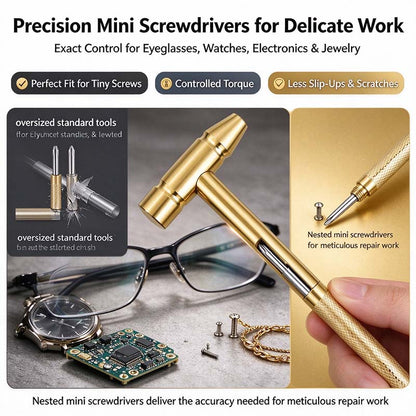 6 in 1 Mini Multifunction Hammer & Screwdriver Hand Tools Ideal 🛠️